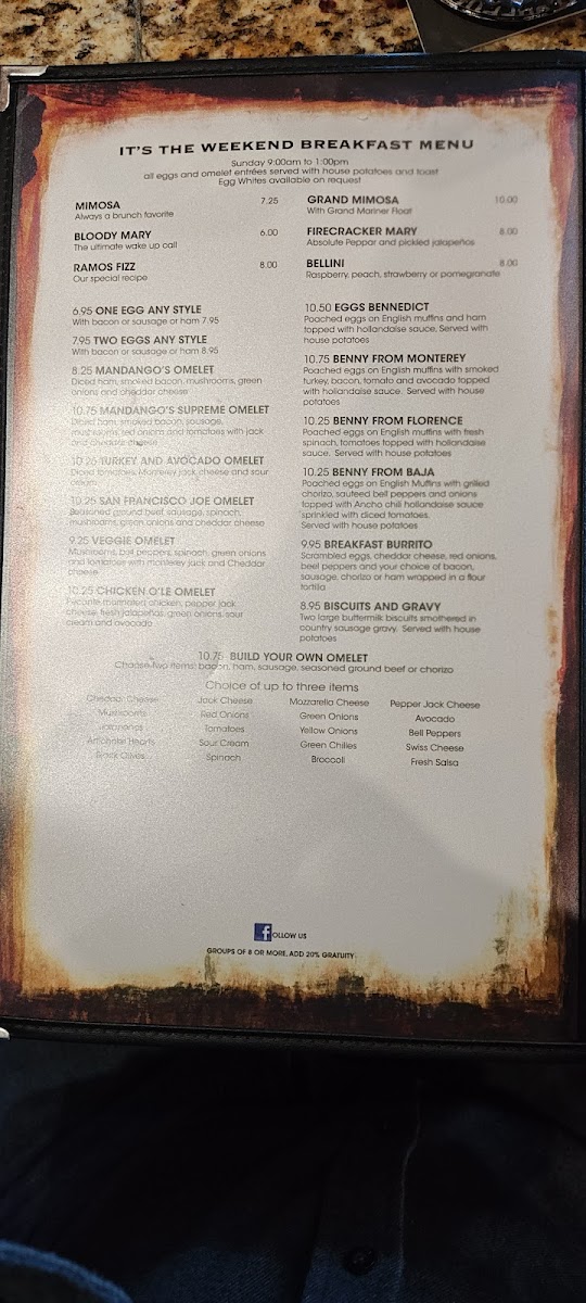 Mandango's Sports Bar & Grill Menu - Image 4
