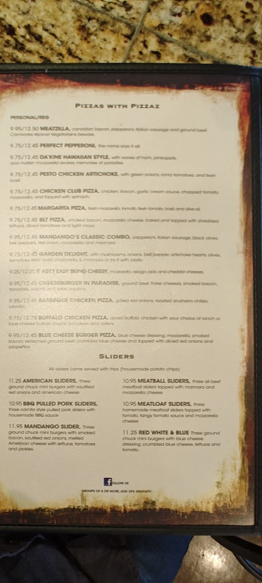 Mandango's Sports Bar & Grill Menu - Image 5