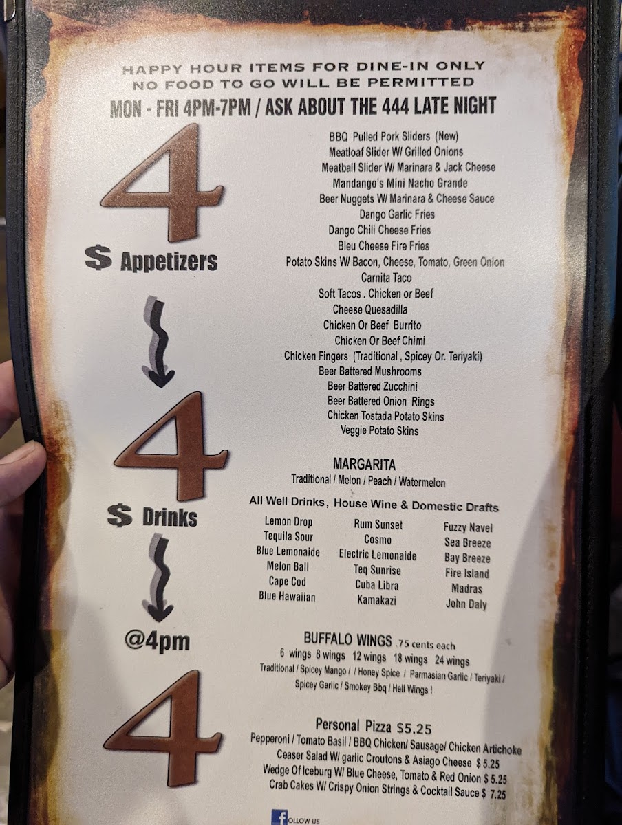 Mandango's Sports Bar & Grill Menu - Image 6